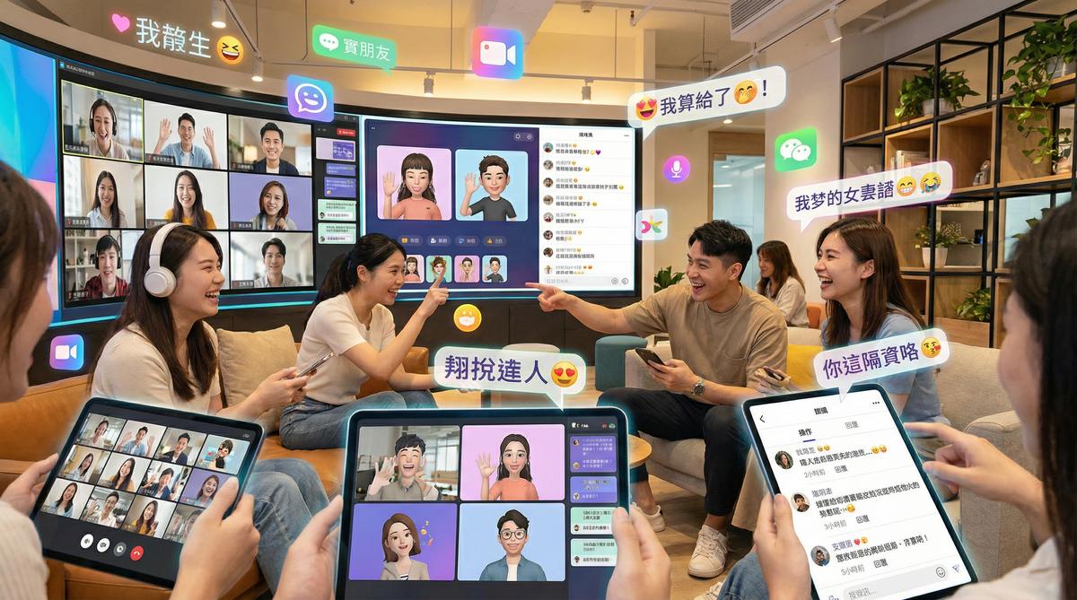 91甜心社区互动场景